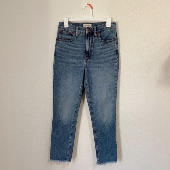 Madewell Blue Denim High Rise The Perfect Vintage Jeans Women’s Size 27 - Picture 1 of 5